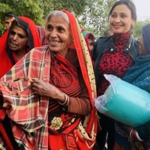 Blanket Distribution at Bundekhand