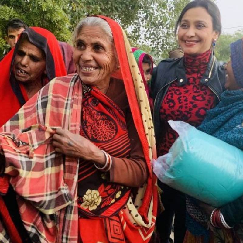 Blanket Distribution at Bundekhand